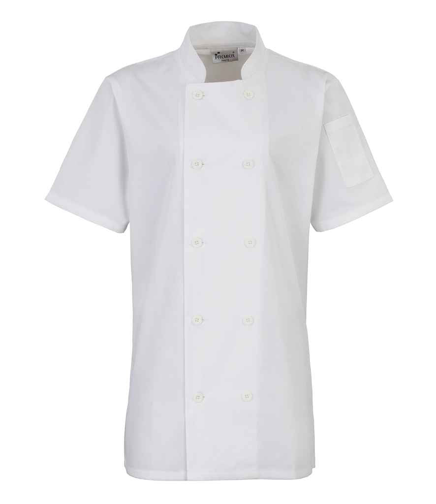 Premier Ladies S/S Chefs Jkt