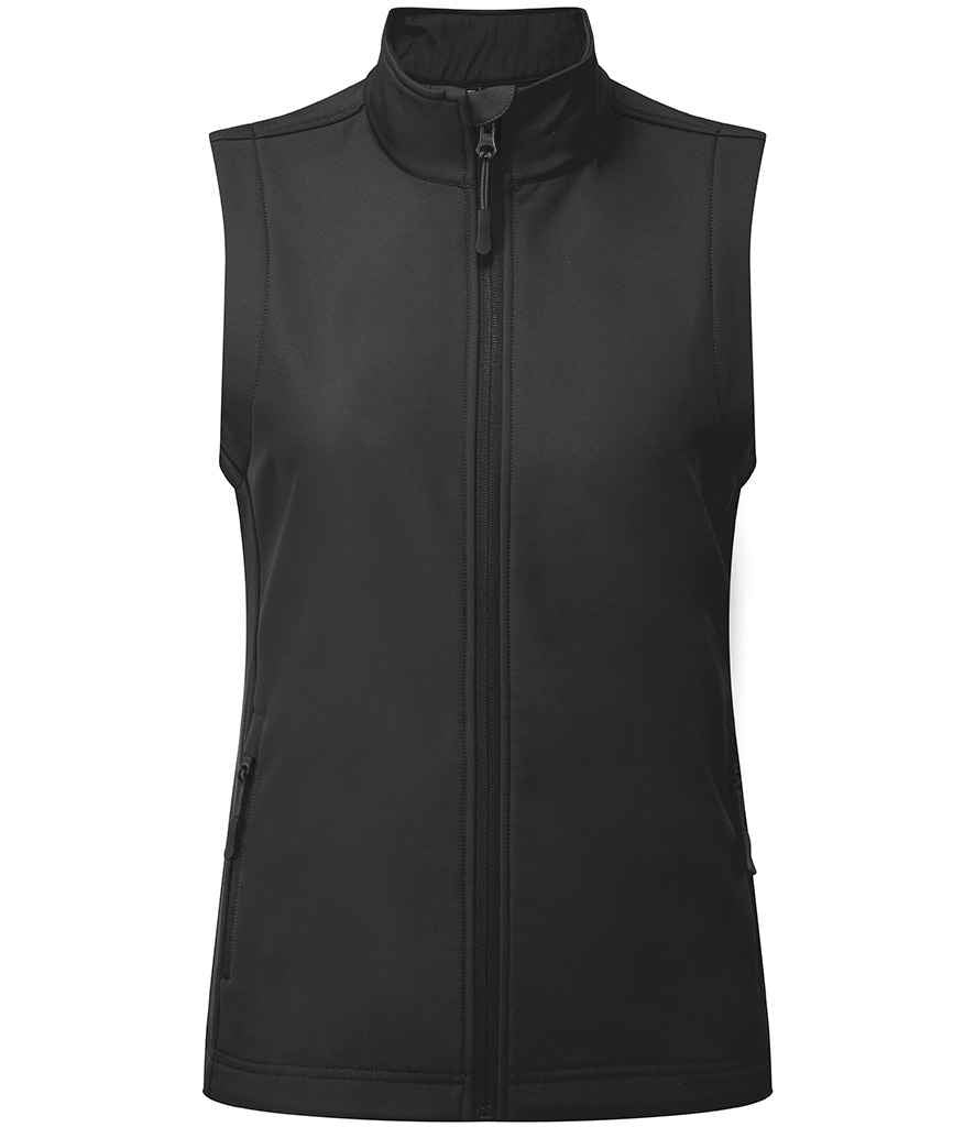 Premier Lds W/checker Recyc. Softshell Gilet