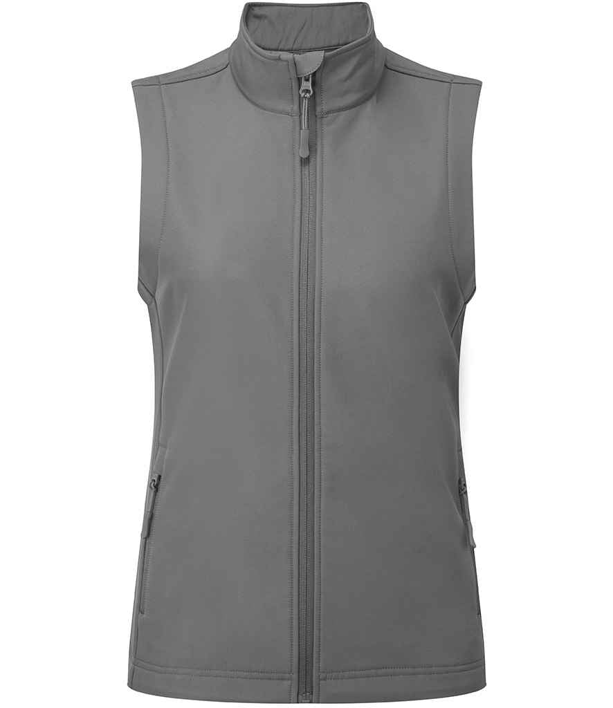 Premier Lds W/checker Recyc. Softshell Gilet
