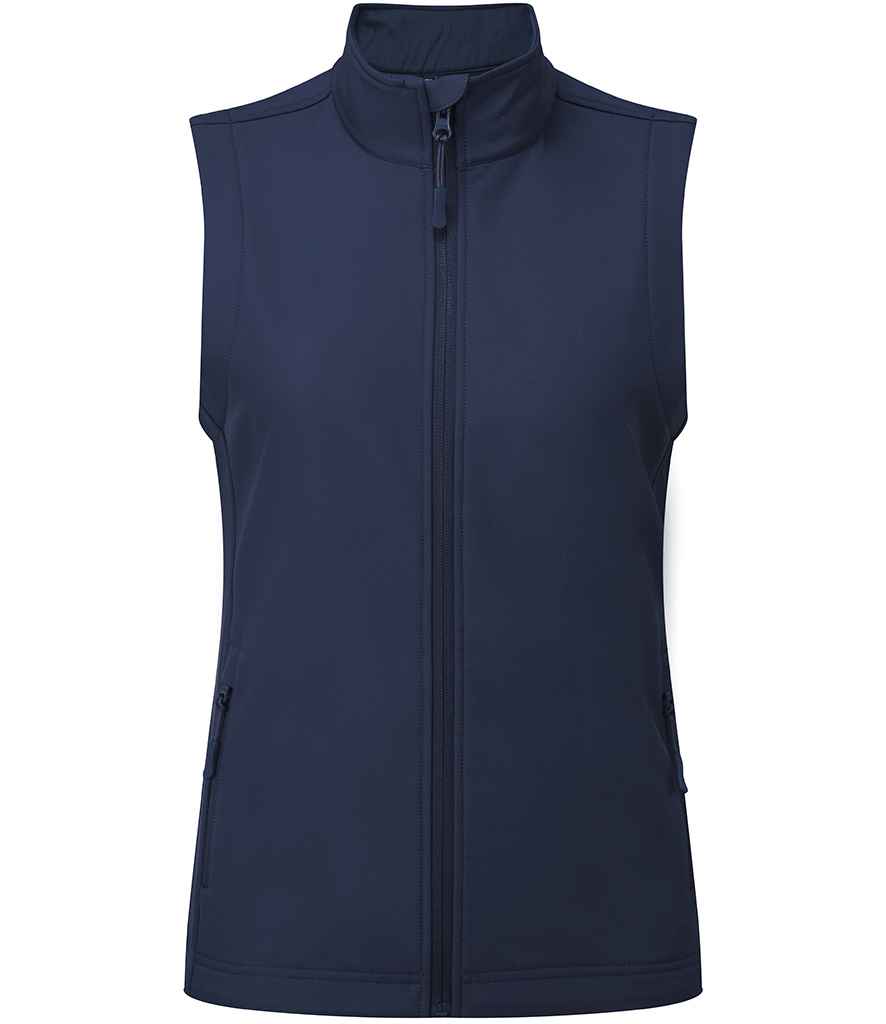 Premier Lds W/checker Recyc. Softshell Gilet