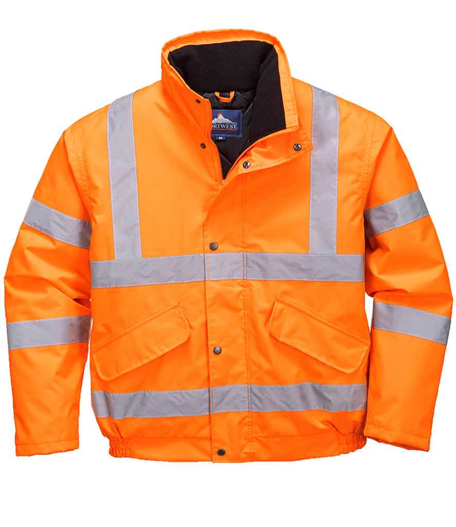 Portwest Hi-Vis Bomber Jkt GO/RT