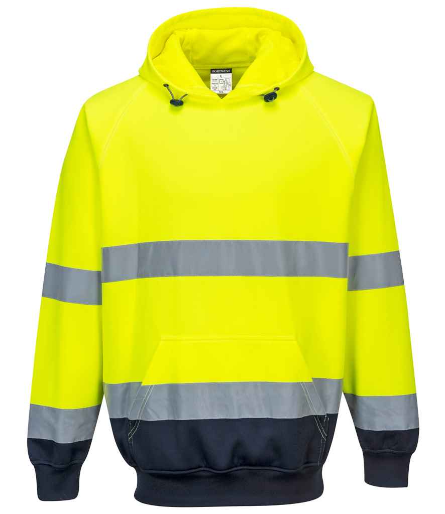 Portwest Hi-Vis 2-Tone Hooded Sweat