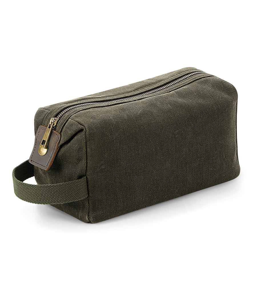 Quadra Herit. Wax. Canvas Wash Bag
