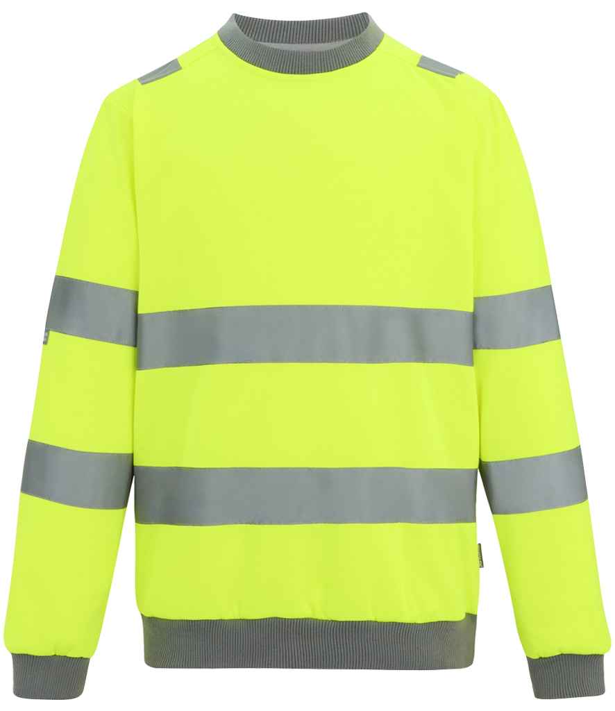 Reg. High Vis. Pro Contract C/Neck Swt.