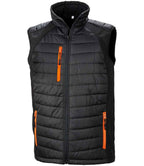 Res. Recycled Black Compass Gilet