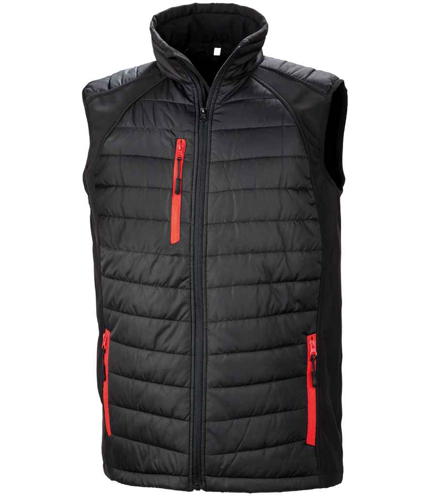 Res. Recycled Black Compass Gilet