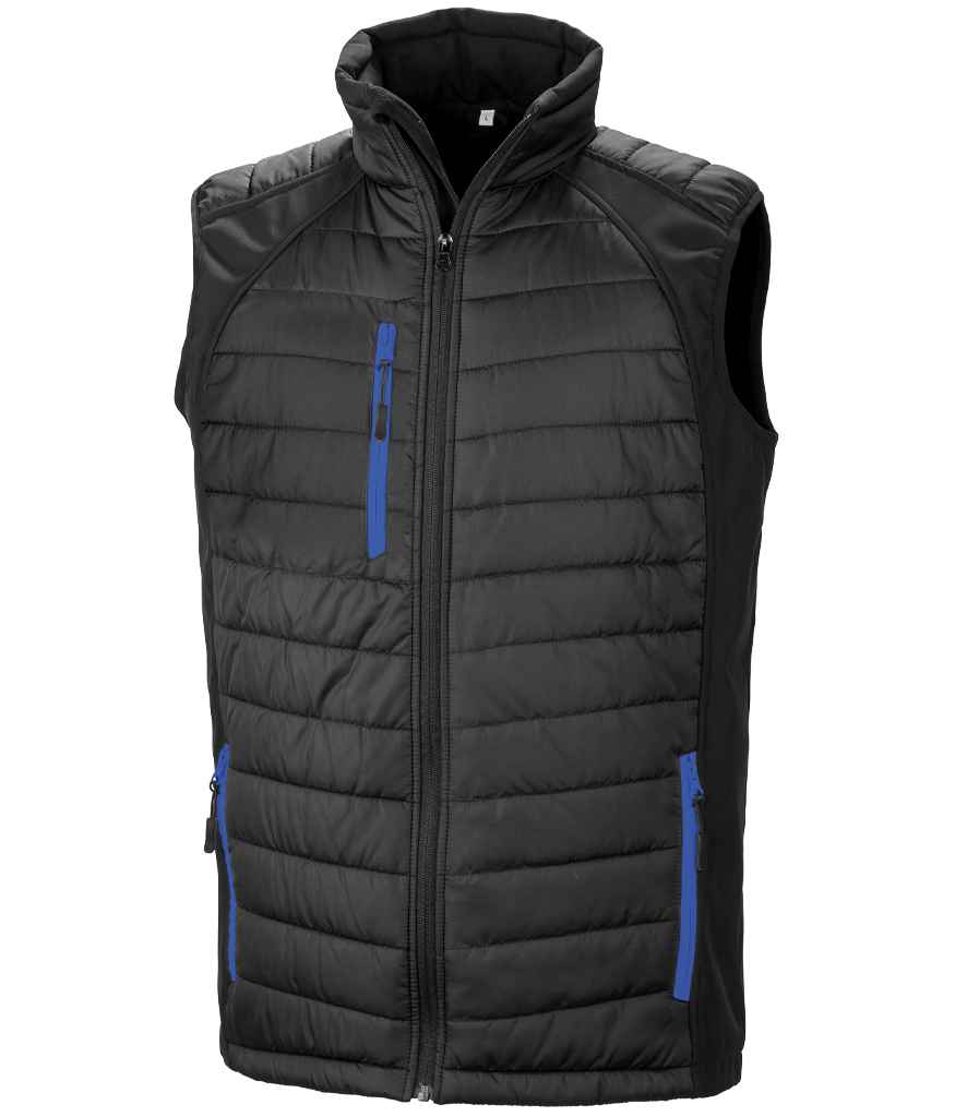 Res. Recycled Black Compass Gilet