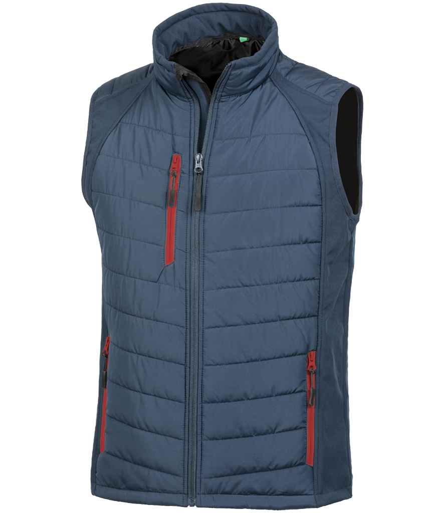 Res. Recycled Black Compass Gilet