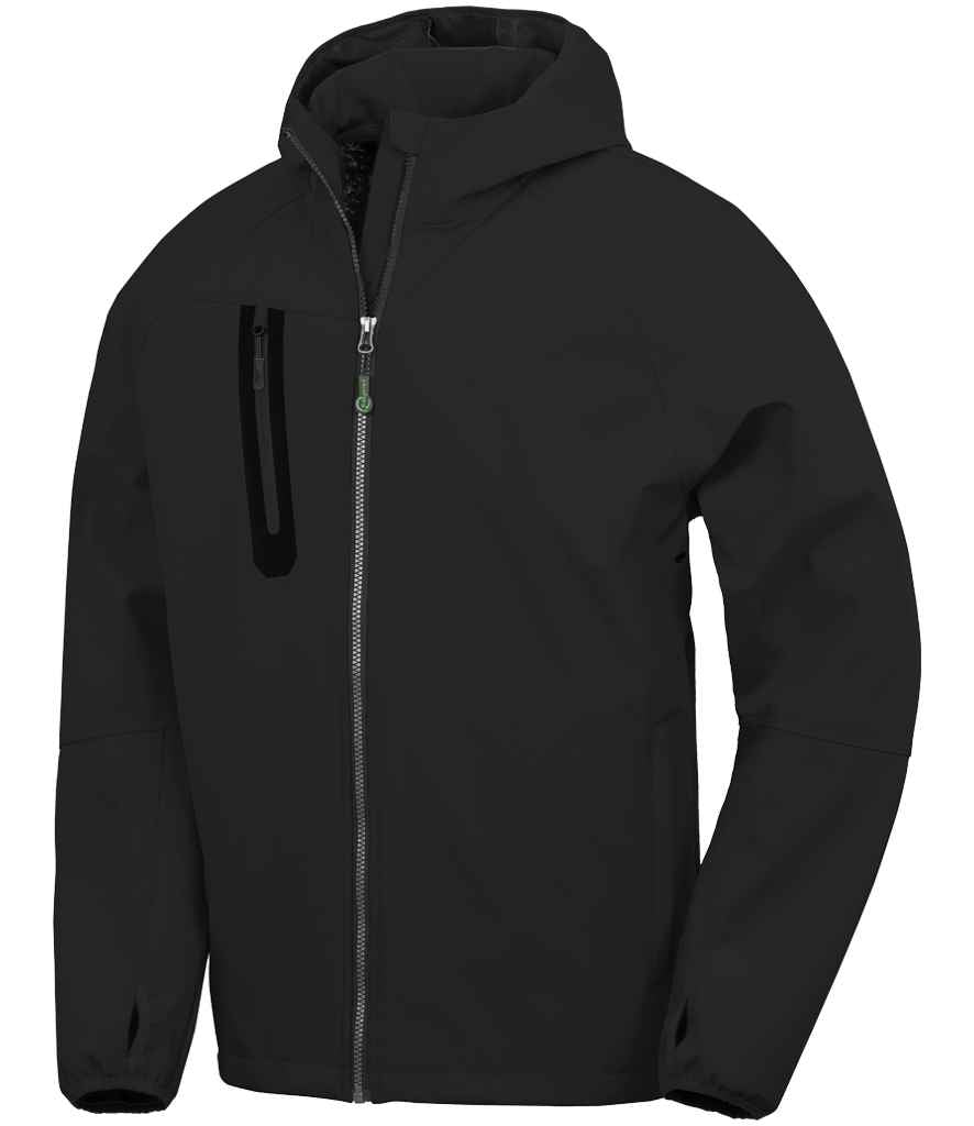 Res. Recycled 3-Layer Printable Hooded Softshell