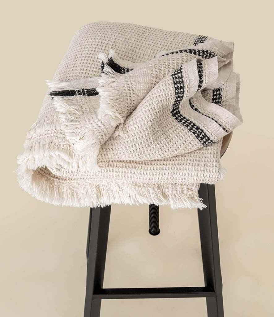 Spasso Honeycomb Stripped Plaid Fouta