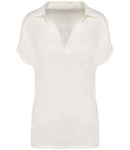 Spasso Ladies Linen Polo Shirt