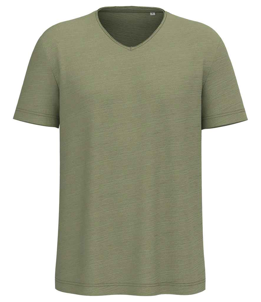 Spasso D/S Raw Edge Collar Slub T-Shirt