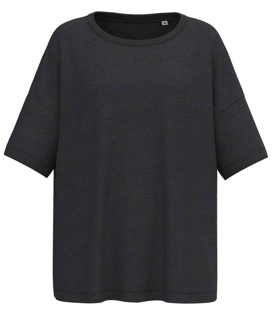 Spasso Lds Oversized Slub T-Shirt