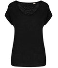 Spasso Ladies V Neck Linen T