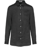 Spasso Lds L/S Linen Shirt