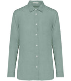 Spasso Lds L/S Linen Shirt