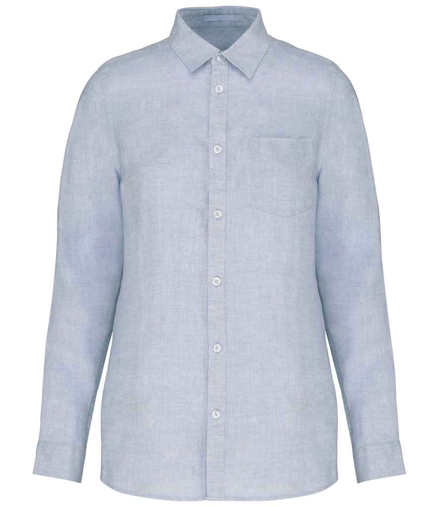 Spasso Lds L/S Linen Shirt