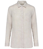 Spasso Lds L/S Linen Shirt