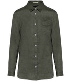 Spasso Lds L/S Linen Shirt