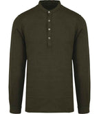 Spasso Linen Wshd. Mao Collar Shirt