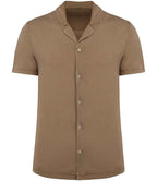 Spasso Jersey S/S Bowling Collar Shirt