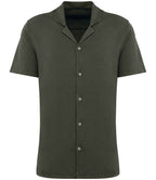 Spasso Jersey S/S Bowling Collar Shirt