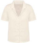 Spasso Lds. Eco-F. Linen Bowling Clr. S/S Shirt