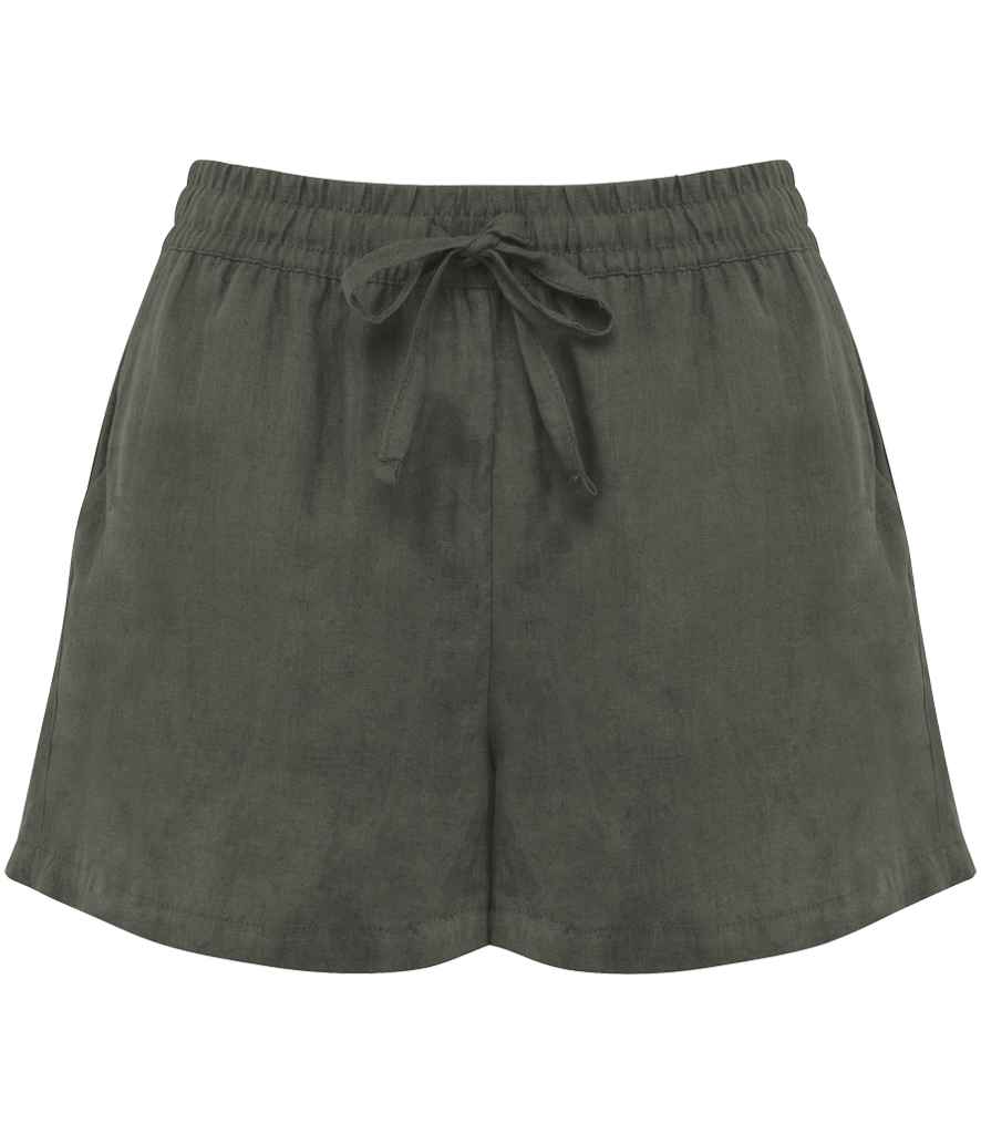 Spasso Lds. Eco-Friendly Linen Shorts