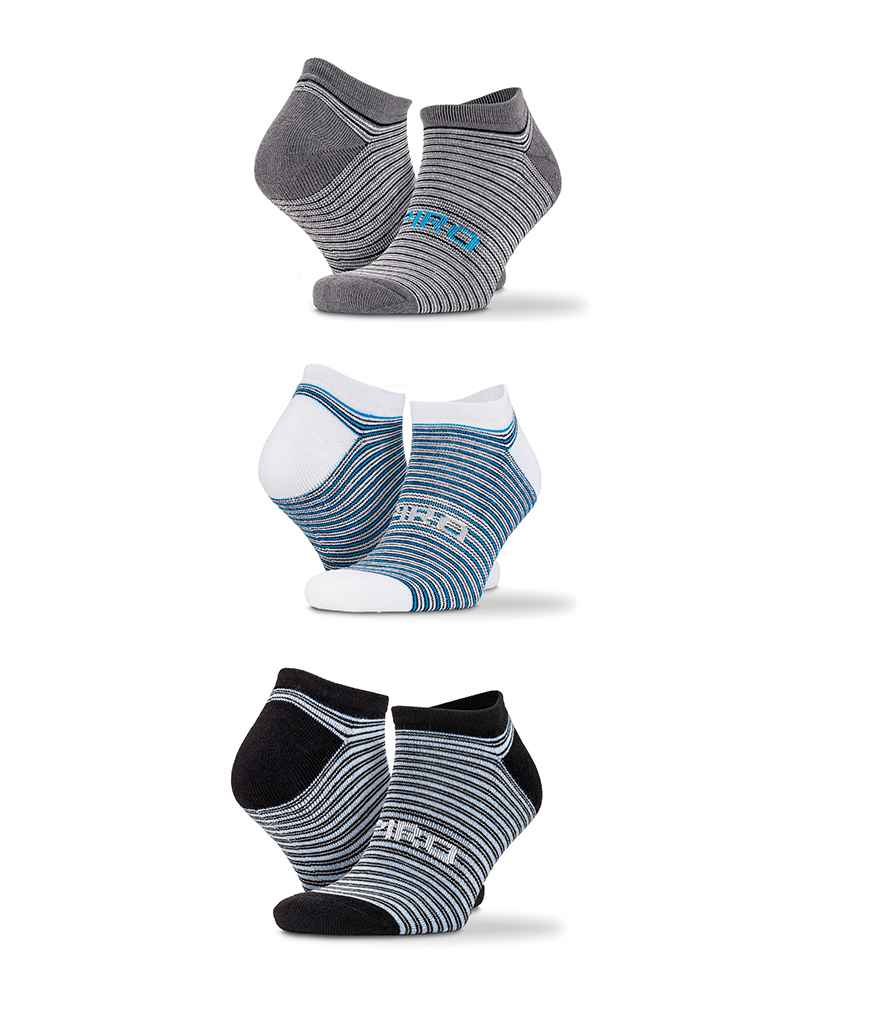 Spiro 3pk Mixed Stripe Sneaker Socks