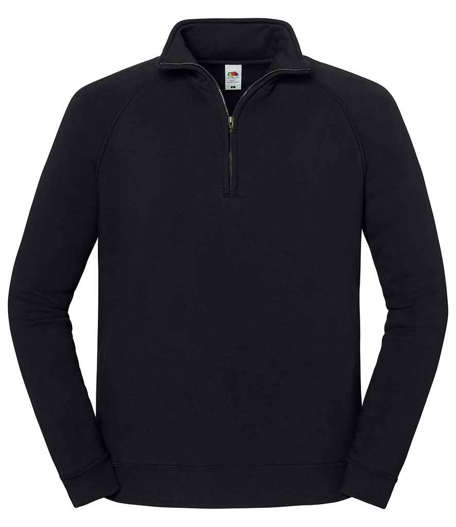 Fruit Loom Iconic Premium Zip Neck Sweat