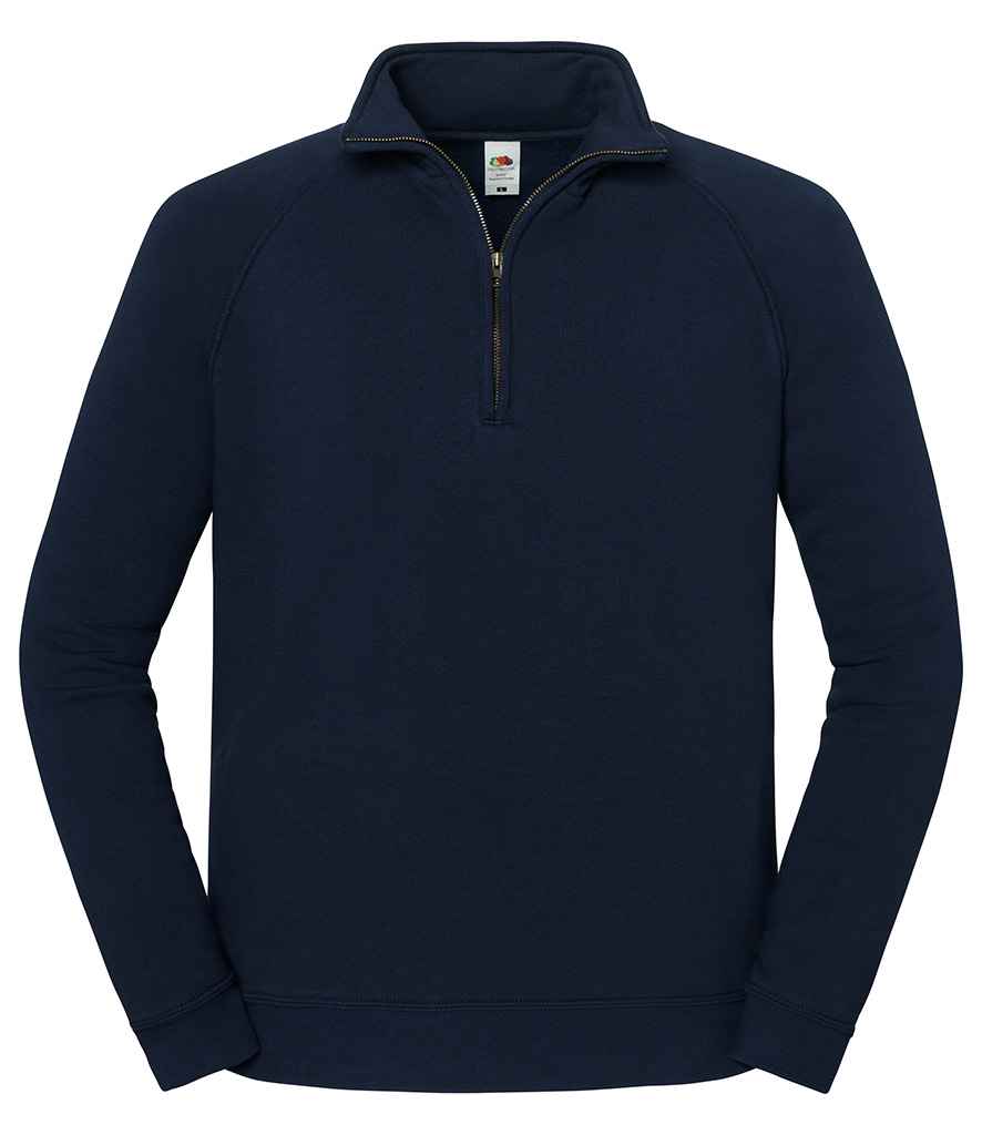 Fruit Loom Iconic Premium Zip Neck Sweat