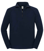 Fruit Loom Iconic Premium Zip Neck Sweat