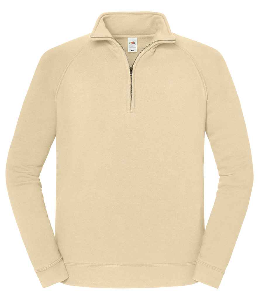 Fruit Loom Iconic Premium Zip Neck Sweat