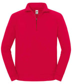 Fruit Loom Iconic Premium Zip Neck Sweat