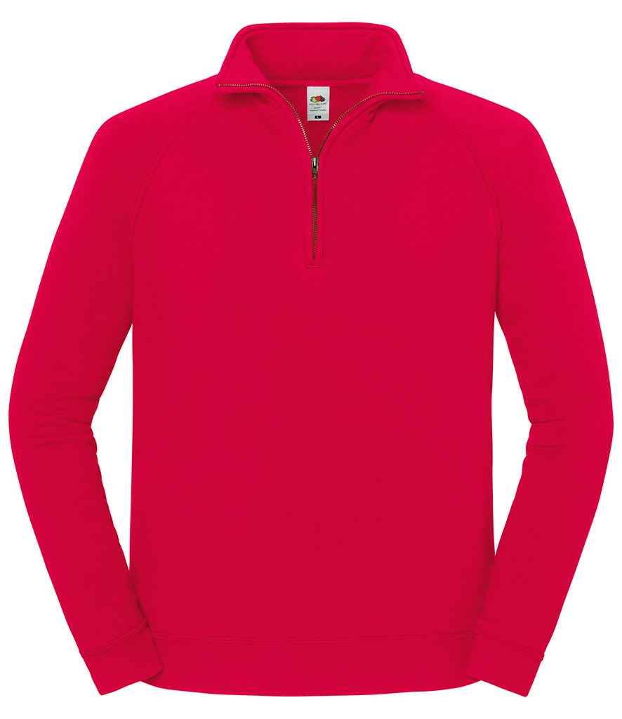 Fruit Loom Iconic Premium Zip Neck Sweat