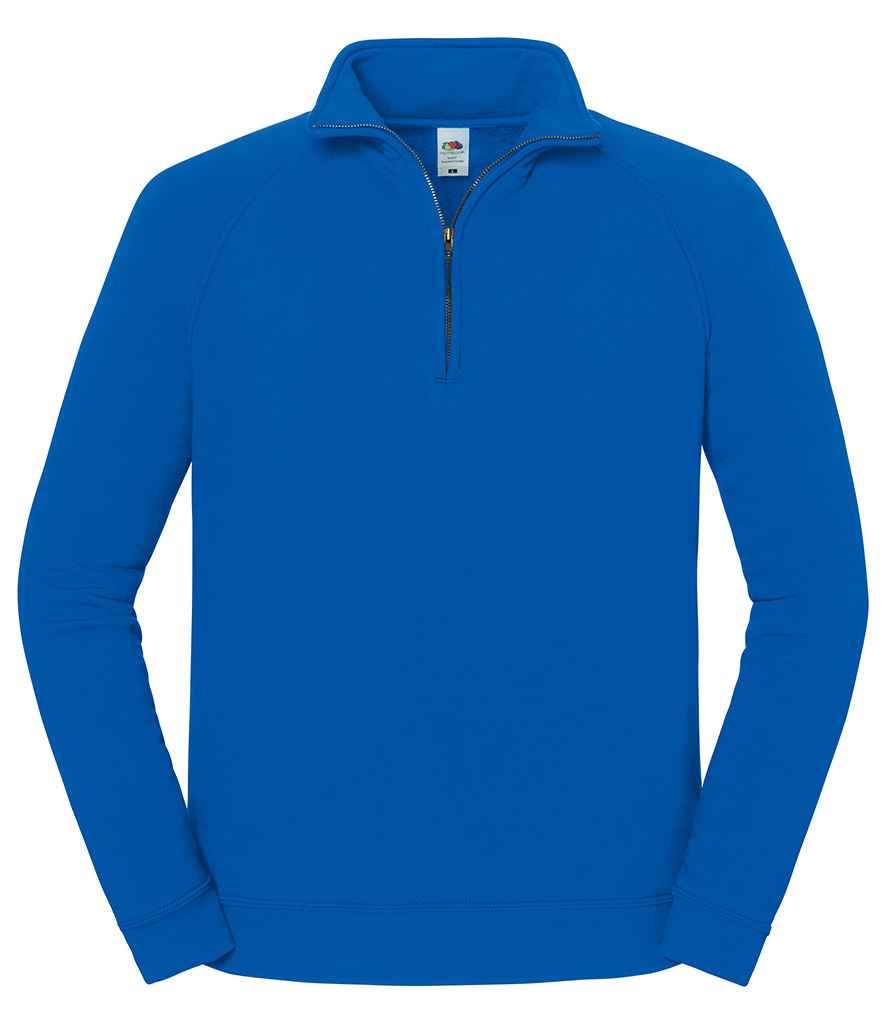 Fruit Loom Iconic Premium Zip Neck Sweat