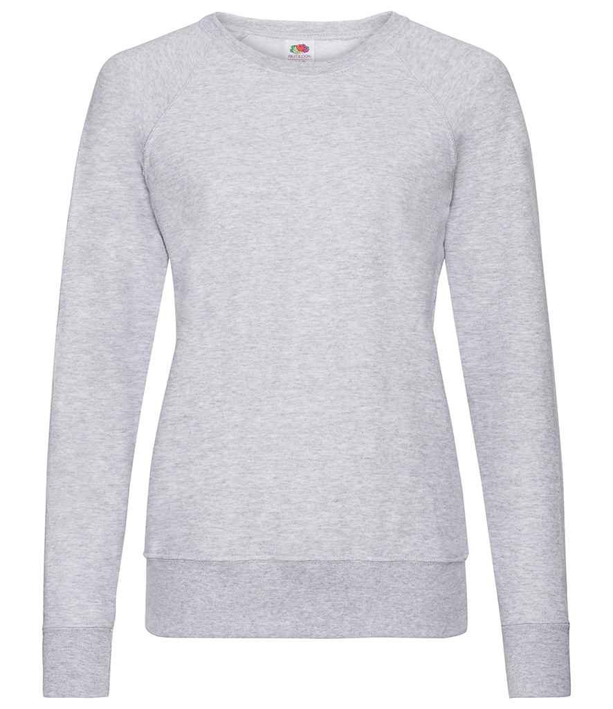 Fruit Loom Lds L/weight Raglan Swt