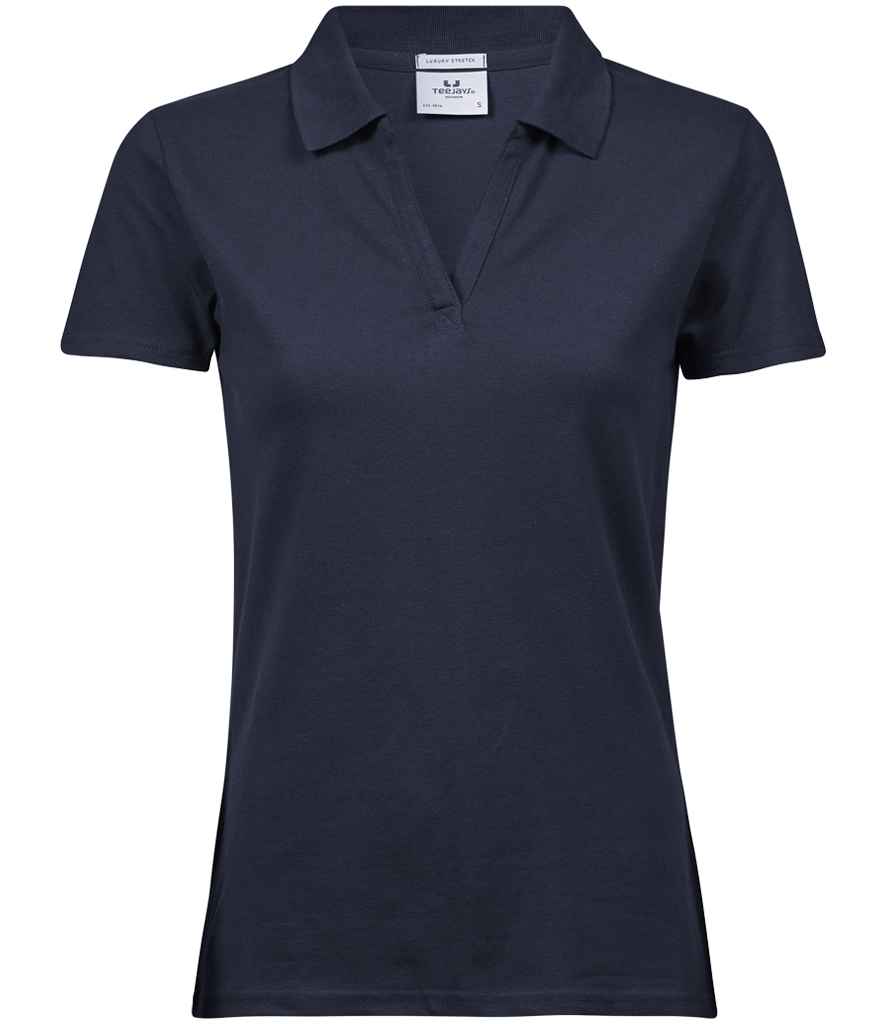 Tee Jays Lds Luxury Stretch V Nk Polo