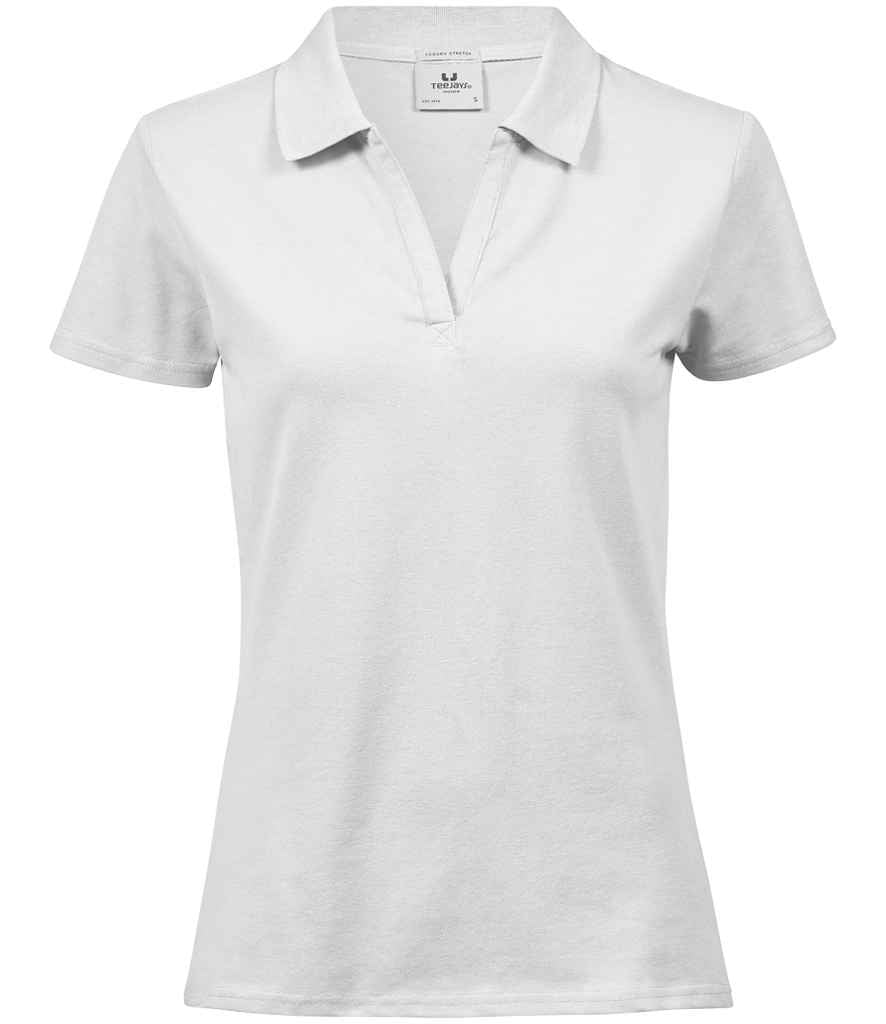 Tee Jays Lds Luxury Stretch V Nk Polo