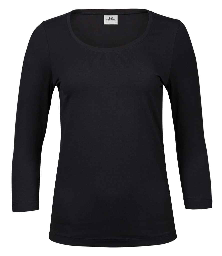 Tee Jays Ladies Stretch 3/4 Slv Tee