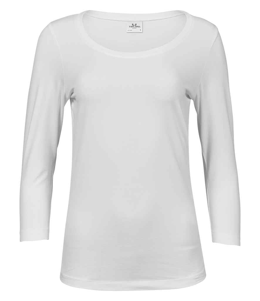 Tee Jays Ladies Stretch 3/4 Slv Tee