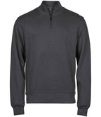 Tee Jays Ribbed Interlock Half Zip Sweat