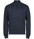 Tee Jays Ribbed Interlock Half Zip Sweat