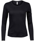 Tee Jays Lds L/S Interlock Tee