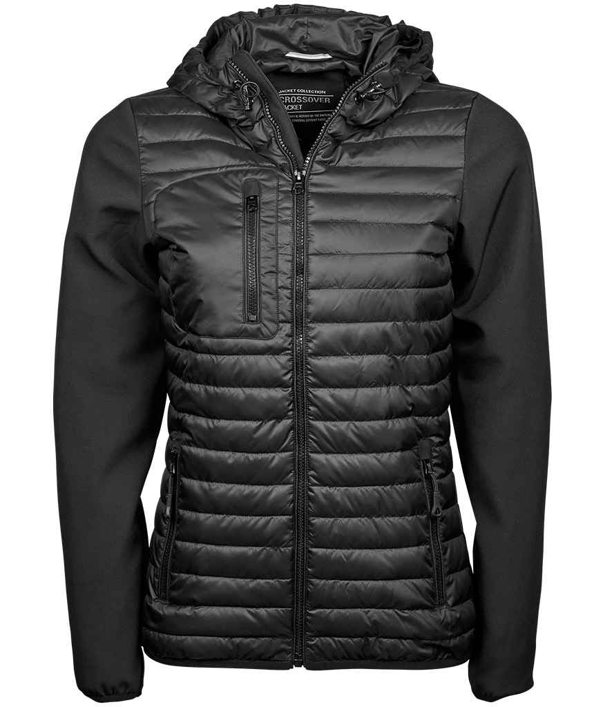 Tee Jays Lds Hooded Crossover Jacket