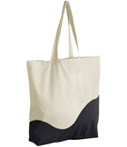 W Mill Organic Cotton Wave Print Maxi Tote