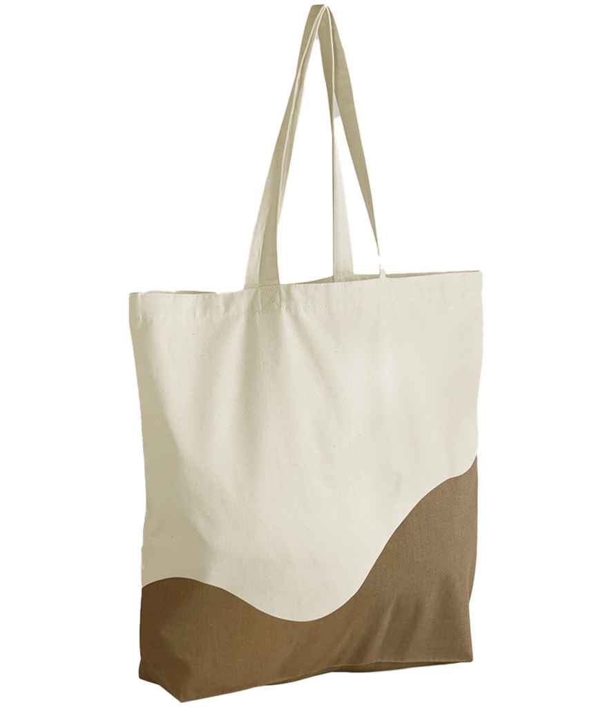 W Mill Organic Cotton Wave Print Maxi Tote