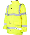 Warrior Fleece Lined Clr. HV Traffic Jacket