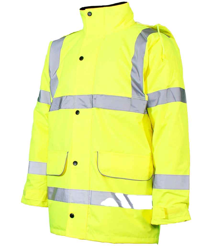 Warrior Fleece Lined Clr. HV Traffic Jacket