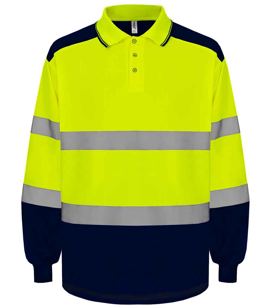 Yoko 2-Tone Long Sleeve Polo